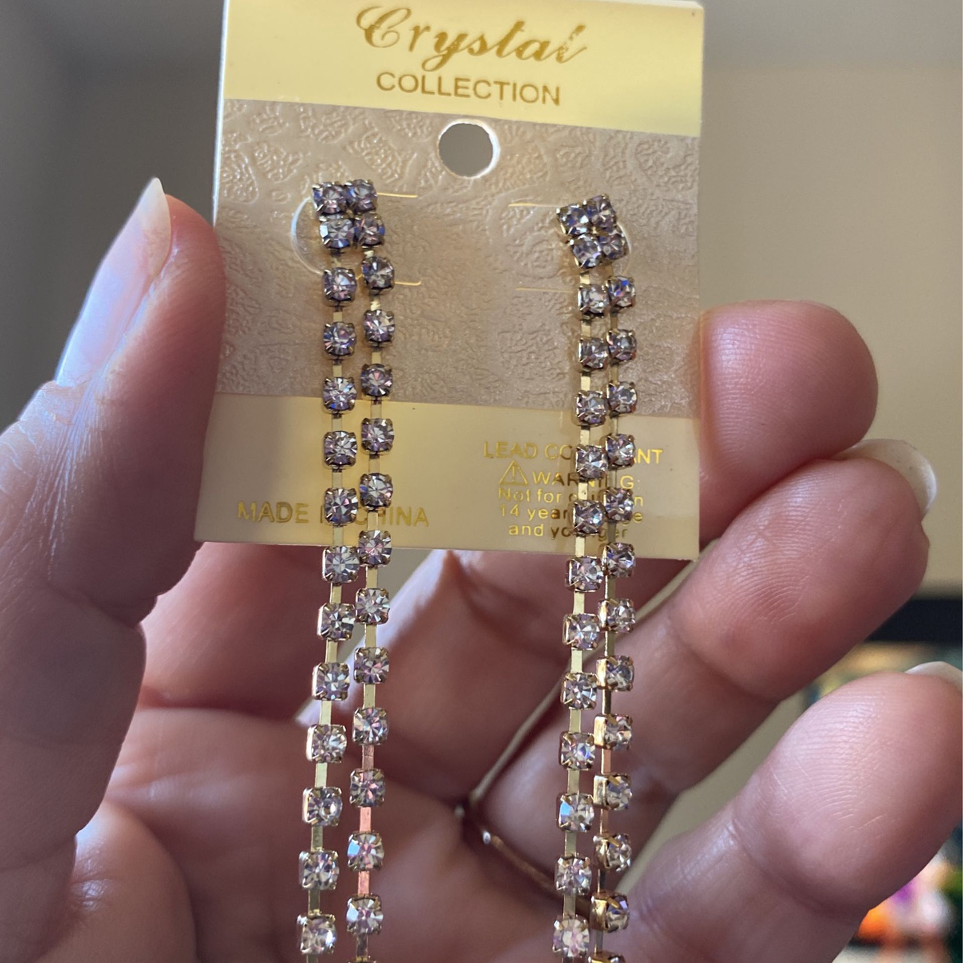 Crystal Dangling Dress Earrings