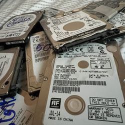 Hard Drives Tested and Working; 320, 500, 750gb 