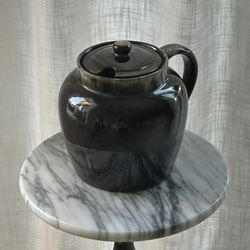 1950s Brown Drip Soup Tureen