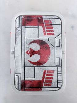 Star Wars Rebel Alliance Lunch Box Red Logo Plastic Food Container. 2022