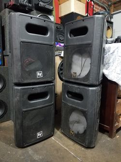 4 EMPTY electro voice EV cabinets