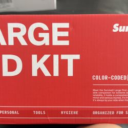 Large First Aid Kit for Car, Travel, and Home - Emergency Kit for Hiking, Camping, Backpacking, and Outdoors - Includes Stitched Wound Closure Strips