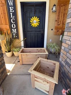 Cedar Planter Boxes