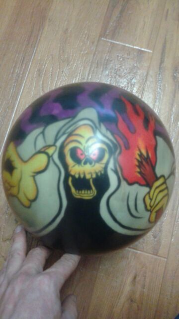 Rare Optyx Ebonite Clear Grim Reeper Bowling ball