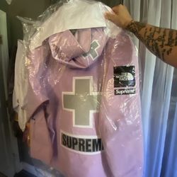 Supreme x The North Face Summit Series Rescue Mountain Pro Jacket 'Light Purple' size XL