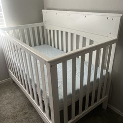 Delta Children Skylar 6-in-1 Convertible crib And Serta Crib Mattress Waterproof