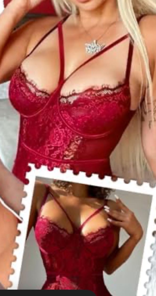 Sexy Bodysuit V Neck Crotchless Babydoll