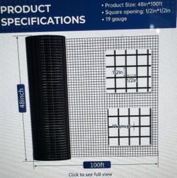 Wire mesh vinyl coated fence cage