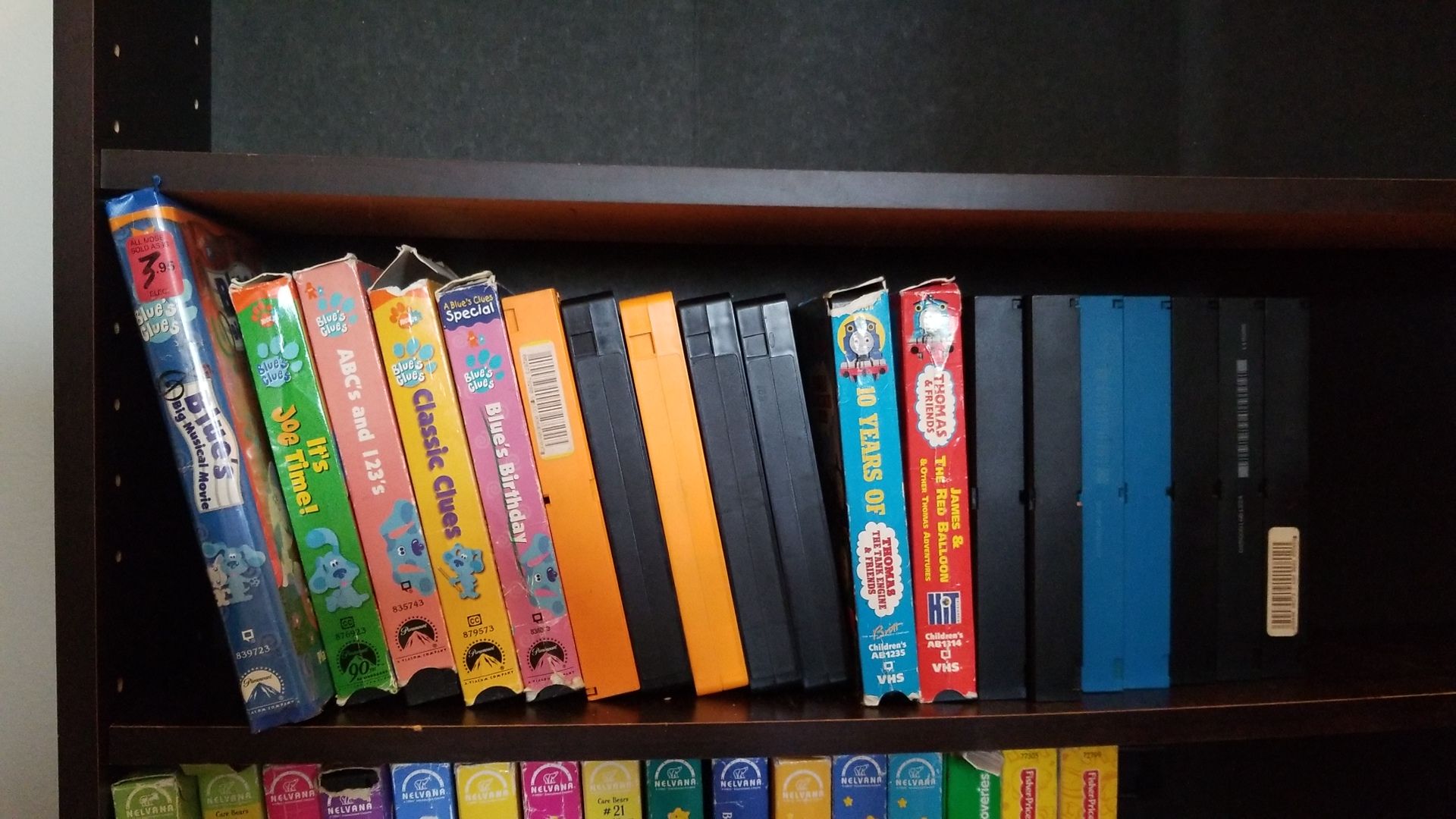 Lot of toddler VHS tapes blues clues and thomas the train