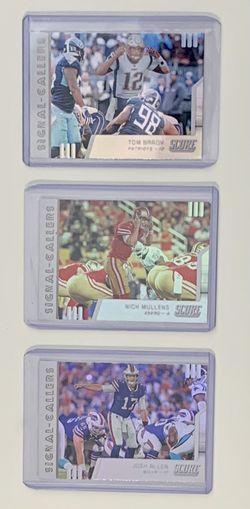 Tom Brady, Nick Mullens, Josh Allen