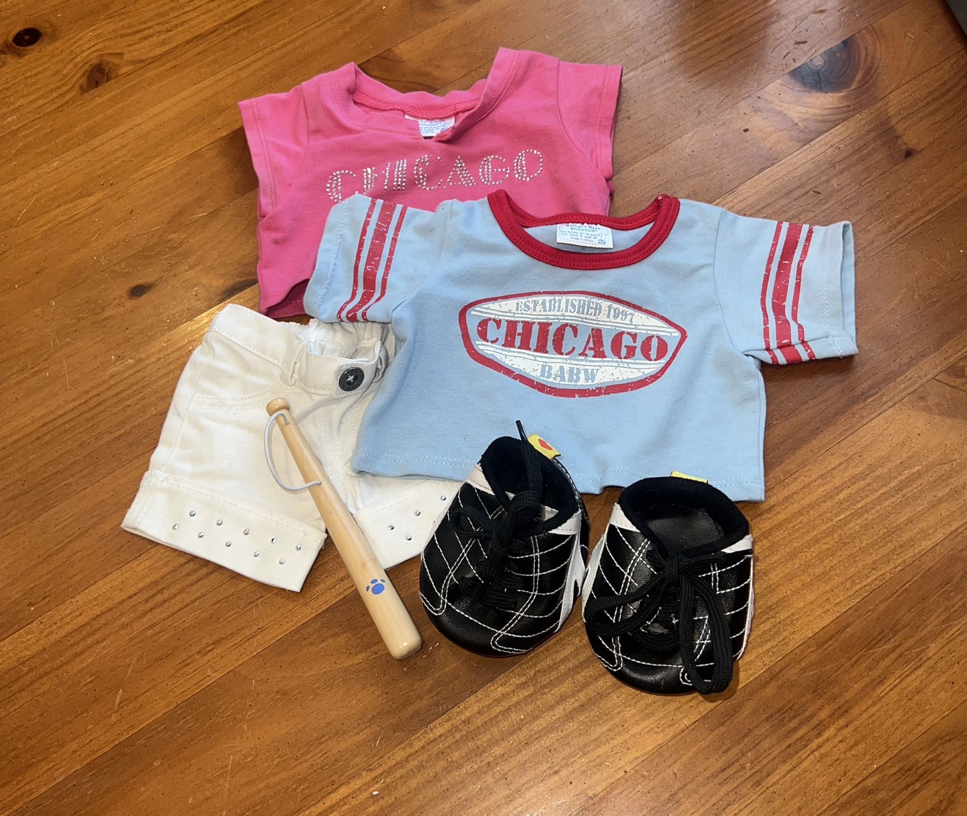 Build A Bear Chicago Cloths And Accesseries Bundle