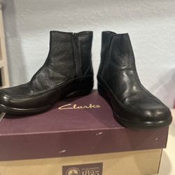 Clarks Leather Ankle Boots