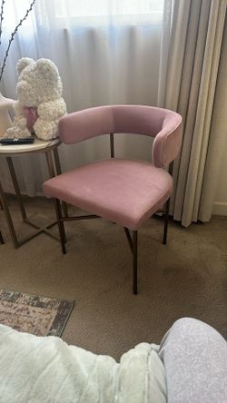 2 Velvet Chair In Blush , Pink TOV-D6432