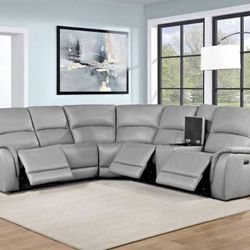 Leather Reclining Sectionals 