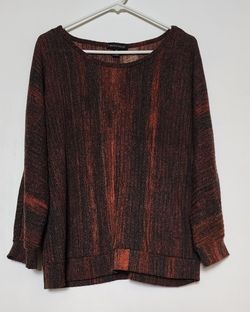 Women's Brown Striped Sweater Size XL