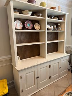 Shabby Chic/FarmHouse Distressed Hutch