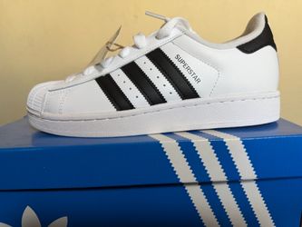 Adidas Superstar Sneakers White Black. Men 7
