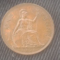 1951 Rare Key Date King George Late Cent 