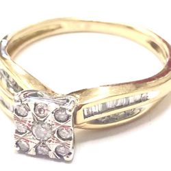 Unisex Wedding Band 10kt Yellow Gold 