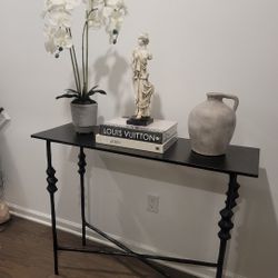 Two Available Ornate Accent Sofa Console Entryway  Table