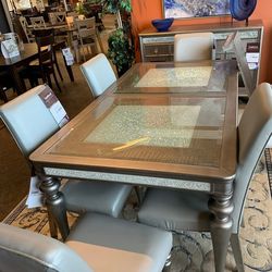 Dining table and dish storage