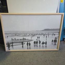 Beach Wall Art Frame - 26" H × 38" W