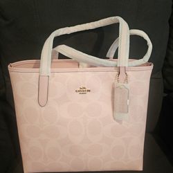 Coach Powder Pink City Tote 