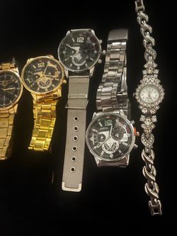 Mixed Lot of 5 Fashion Watches