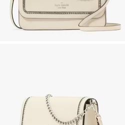kate spade Madison Willow Medium Flap Convertible Crossbody, Meringue NWT