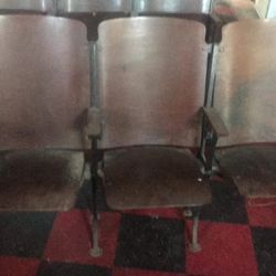 Vintage Theater Chairs 