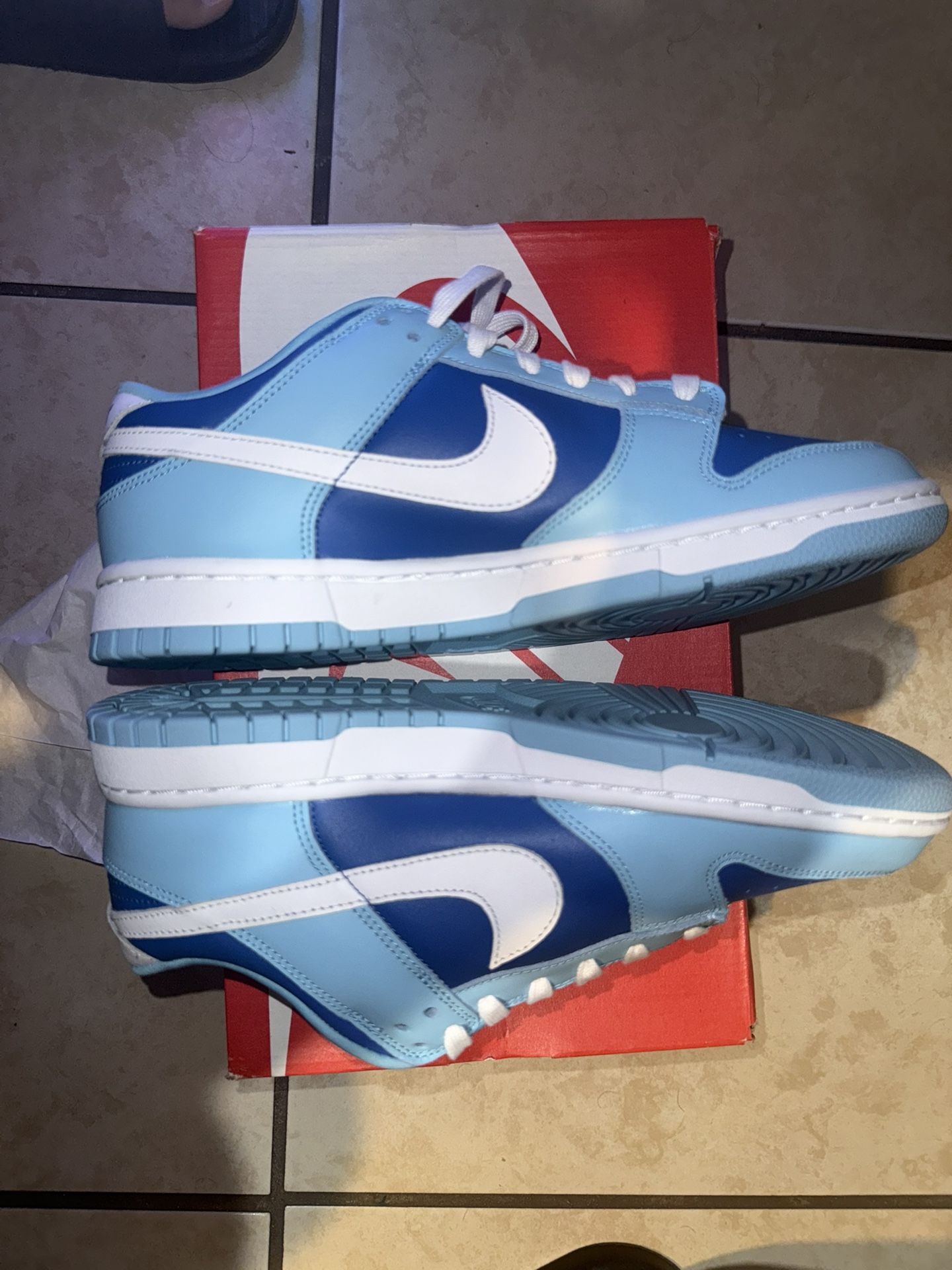 New! Size 8.5 Men: Nike Dunk Low Retro QS Argon Blue display picture 1