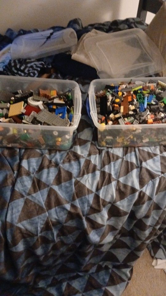 2 Bins Of Legos