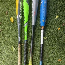 4 Baseball Bats Including a DEMARINI CF
