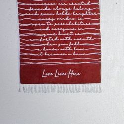 Pavilions Love Lives Here Plush Blanket NEW