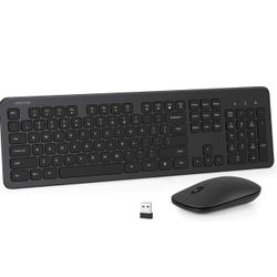 Mini Wireless Keyboard and Mouse Combo, USB Small Keyboard and Mouse, Wireless Mouse and Keyboard 
