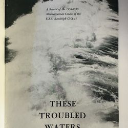 Rare vintage These Troubled Waters USS Randolph CVA-15 Cruise Book 1(contact info removed)