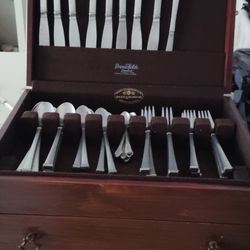 Vintage Pewter Silverware Set