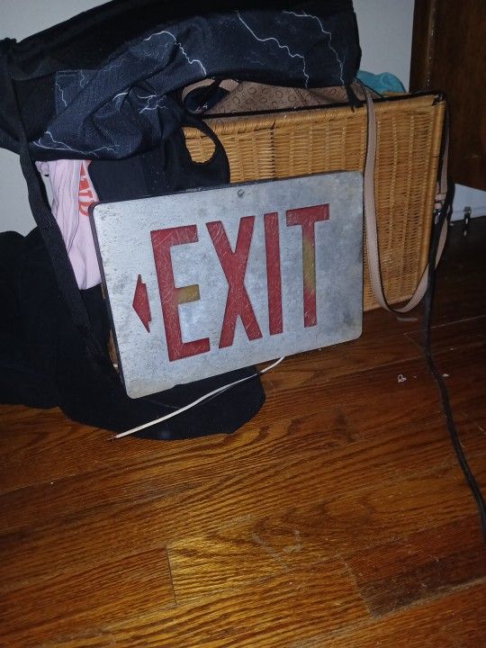 Vintage Exit Sign