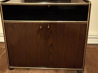 Beautiful vintage dark wood TV/media cabinet