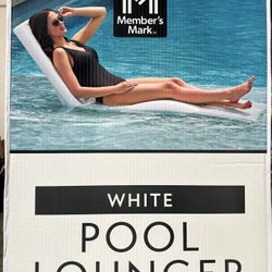 Members Mark White Pool Lounger Brand New In Box 