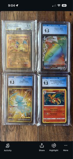 Pokemon CGC 9.5 Slabs Cards