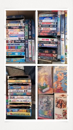 50 Various VHS Tapes
