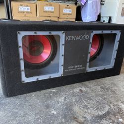 Kenwood Subwoofer - Dual Bandpass Enclosure two 10”
