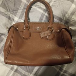 Coach Mini Brown Leather Bag 