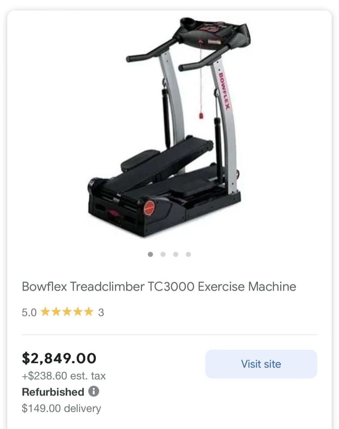 Bowflex Treadmill Tread Climber TC000 for Sale in Murrieta CA