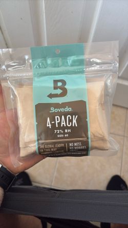 Boveda 75% Two-Way Humidity Control Packs Fix Major Moisture Loss in Non-Plastic Humidifier Boxes – Size 60 – 4 Pack – Moisture Absorbers – Humidifier