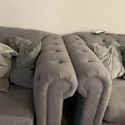 Set Of Grey Couches