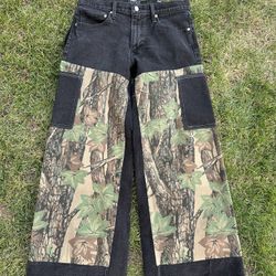 Reworked Camo Denim (size34x33)