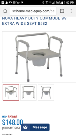 Nova Extra Wide Commode