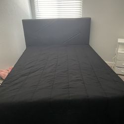 Full Size Bed Frame + Mattress 
